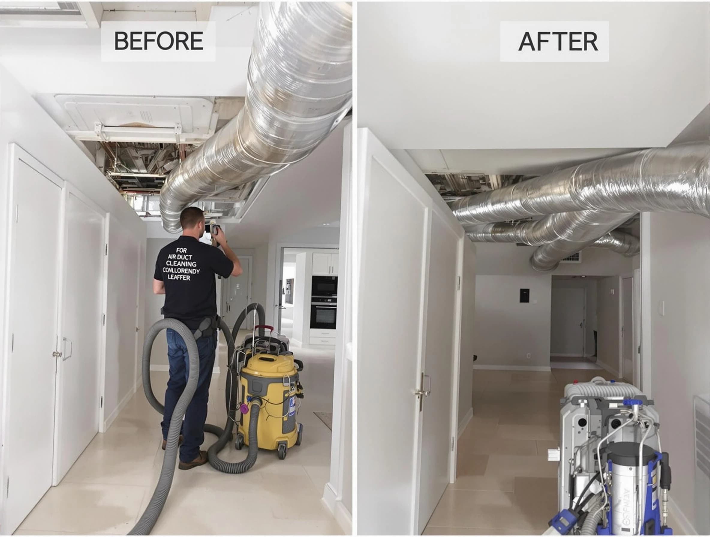 Lexington Air Duct Cleaning professional performing thorough air duct cleaning in Lexington