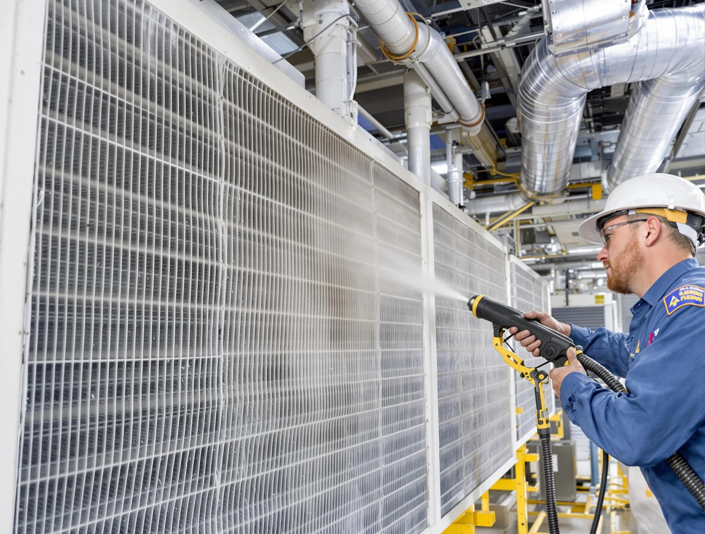 Professional commercial coil cleaning by Lexington Air Duct Cleaning in Lexington