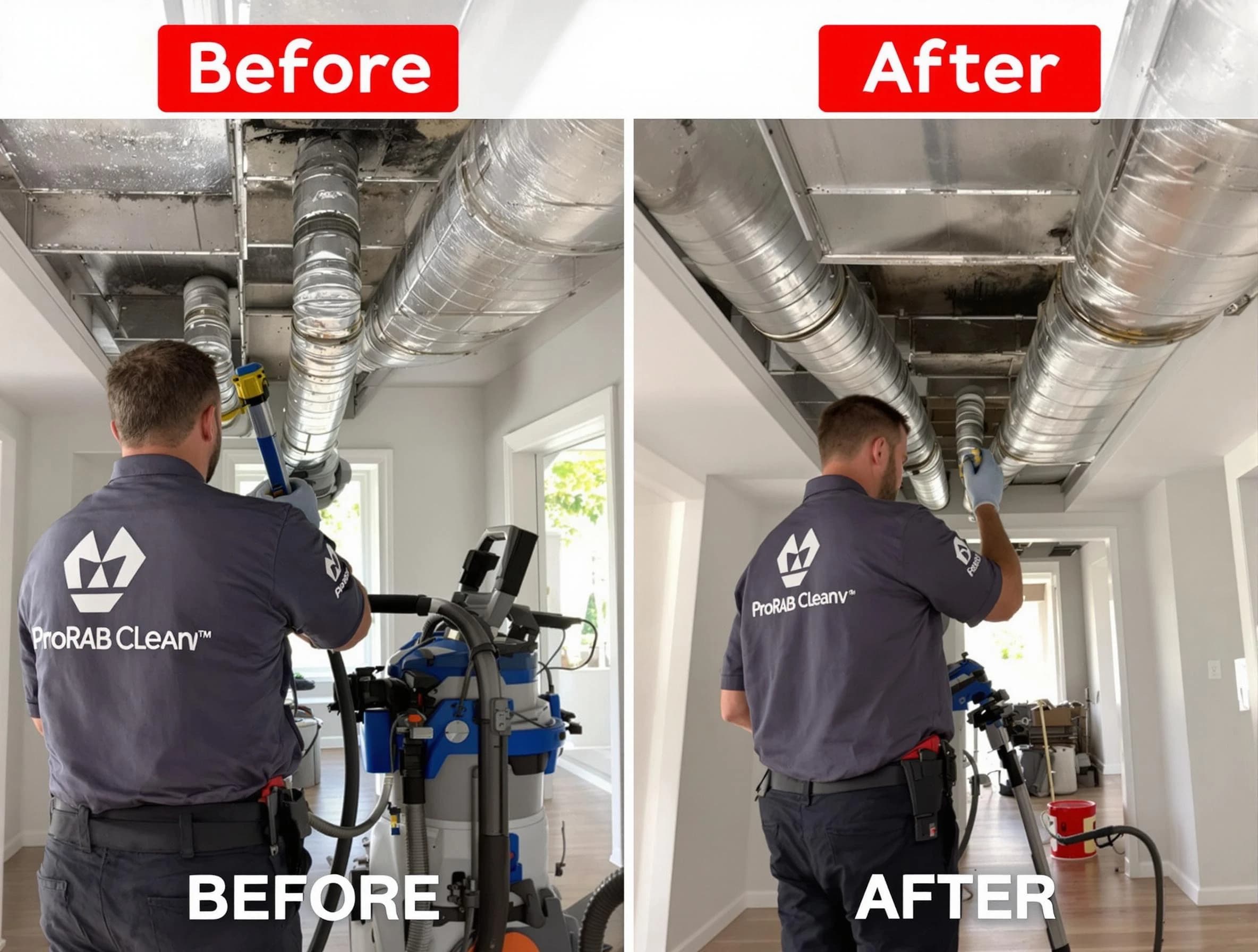 Lexington Air Duct Cleaning expert performing thorough residential duct cleaning in a Lexington home